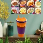 2 In 1 Snack & Drink Snackeez Travel Cup In One Container (1Pc)