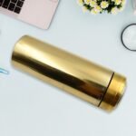 Stainless Steel Water Bottle With Foldable Spoon & Handle Easy To Carry, Leak Proof, Rust Proof, Hot & Cold Drinks, Gym Sipper Bpa Free Food Grade Quality, Steel Fridge Bottle For Office / Gym / School (420 Ml Approx) - Image 6