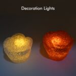 Multi Shape Small Light Lamps Led Shape Crystal Night Light Lamp (6 Pc Set) - Image 3