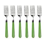 2268 Stainless Steel Forks with Comfortable Grip Dining Fork Set of 6 Pcs 