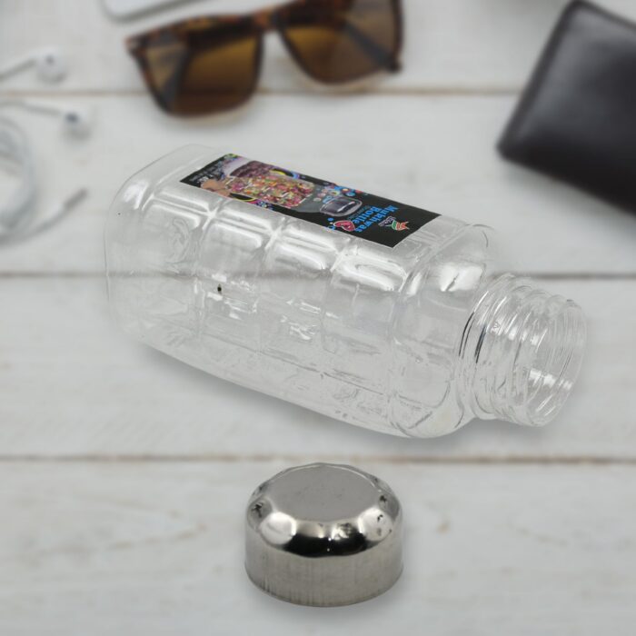 Plastic Transparent Mukhwas Bottle With Steel Cap / Mouth Freshener / Dryfruits Multipurpose Air Tight And Bpa Free Kitchen Storage Bottle (1 Pc) - Image 3