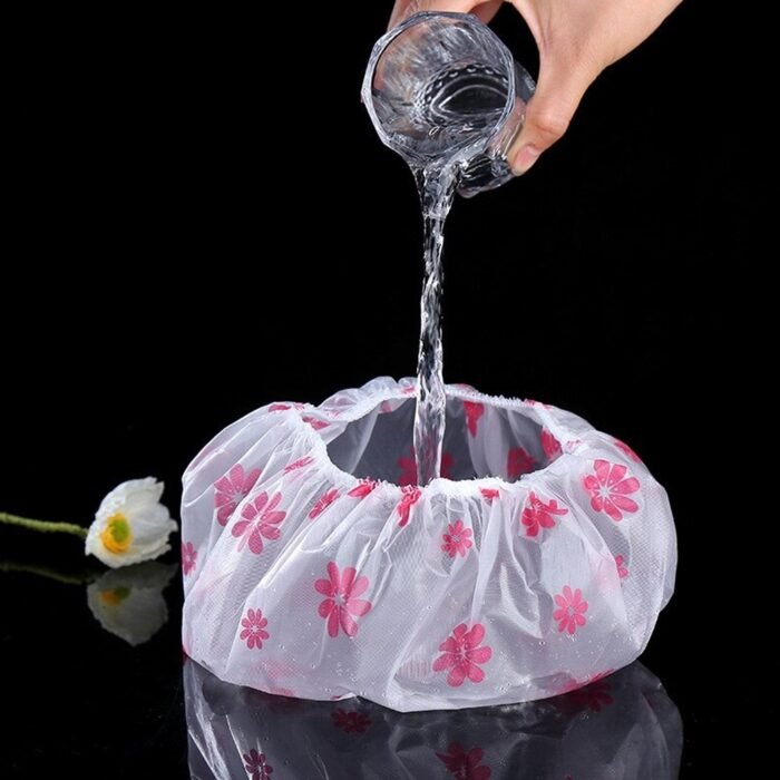 6030 Shower Cap Bath Shower Cap ,Women Reusable Waterproof Women Shower