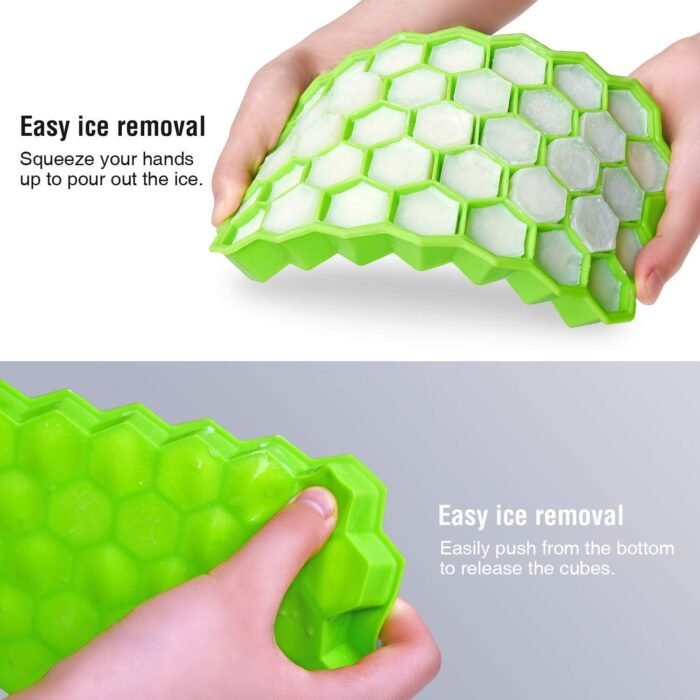Vibrant Silicone Ice Cube Trays - 32-Cavity, Flexible and BPA-Free for Effortless Release and Multi-Use Freezing - Image 7