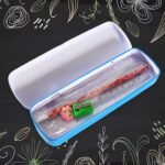 Multifunctional Compass Box With 1 Pencil, 1 Eraser, 1 Scale, 1 Pencil Sharpener, 6 Pen Refill, 1 Black Pen For Boys & Girls For School, Small Size Cartoon Printed Pencil Case For Kids Birthday Gift (12 Pcs Set) - Image 5