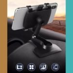 6280 Car Mobile Phone Holder Mount Stand with 180 Degree. Stable One Hand Operational Compatible with Car Dashboard.