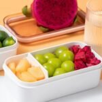 Food Fresh-Keeping Box With Lid For Veggie Fruit Salad Glass Food Storage Containers For Solid Food Soups And Sauces, Leak-Proof Portable Lunch Box, Microwave, Oven, Freezer, Dishwasher