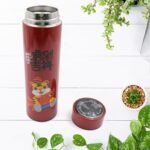 Smart Vacuum Insulated Water Bottle, Stainless Steel, Hot & Cold Water Bottle Coffee, Flask For Travel, Home, Office ( Mix Color & Design 1 Pc ) - Image 4
