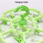 7286 Hanger Household Plastic Hanger 15 Clips Hanger For House Use