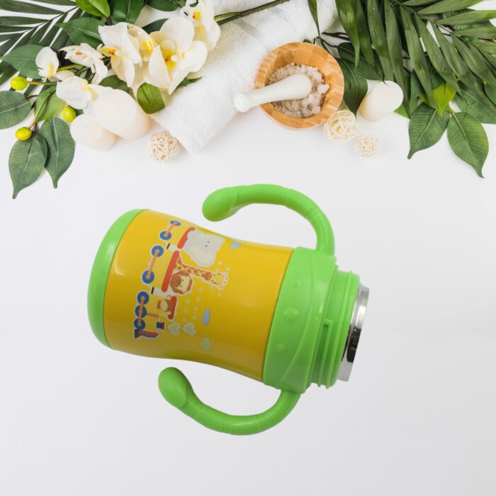 Vacuum Stainless Steel Water Bottle With Carry Handle & Straw Fridge Water Bottle Double Wall, Leak Proof, Rust Proof, Cold & Hot | Leak Proof | Office Bottle | Gym | Home | Kitchen | Hiking | Trekking | Travel Bottle (280 Ml ) - Image 5