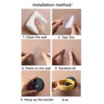 Wall Mount Hair Dryer Holder With Suction Cup, Plastic Wall Bracket For Bathroom, Beauty Salon / Home Use Self Adhesive Hair Dryer Stand Rack (1 Pc) - Image 8