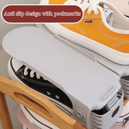 1336A ADJUSTABLE FOLDING SHOE SLOTS ORGANIZER . Chappal Stand