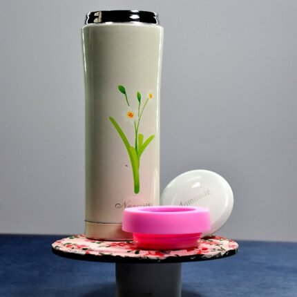 6445 600ML PLAIN PRINT STAINLESS STEEL WATER BOTTLE FOR OFFICE, HOME, GYM, OUTDOOR TRAVEL HOT AND COLD DRINKS.