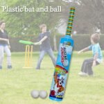 8023 Combo of Light Weight Plastic Bat, Ball & Hockey for Kids