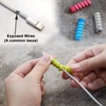 Spiral Charger Cable Protector Pack - Set of 10 Cable Savers for Fray Prevention and Device Compatibility - Image 8