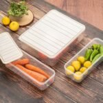 3-Piece BPA-Free Plastic Food Storage Containers with Secure Lids, Stackable and Freezer-Safe
