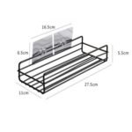 1764  Multipurpose Wall Mount Metal Bathroom Shelf and Rack for Home and Kitchen.