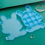 Transparent Cartoon Bear Clear Plastic Storage Box Jewelry Organizer Holder Cabinets For Small Objects (1 Pc Mix Color)