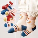 7303 Socks Breathable Thickened Classic Simple Soft Skin Friendly For Kids