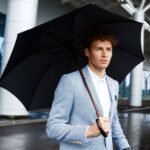 6814  Travel Inverted Umbrella Compact Windproof Umbrella Sun & Rain Umbrella for Men & Women