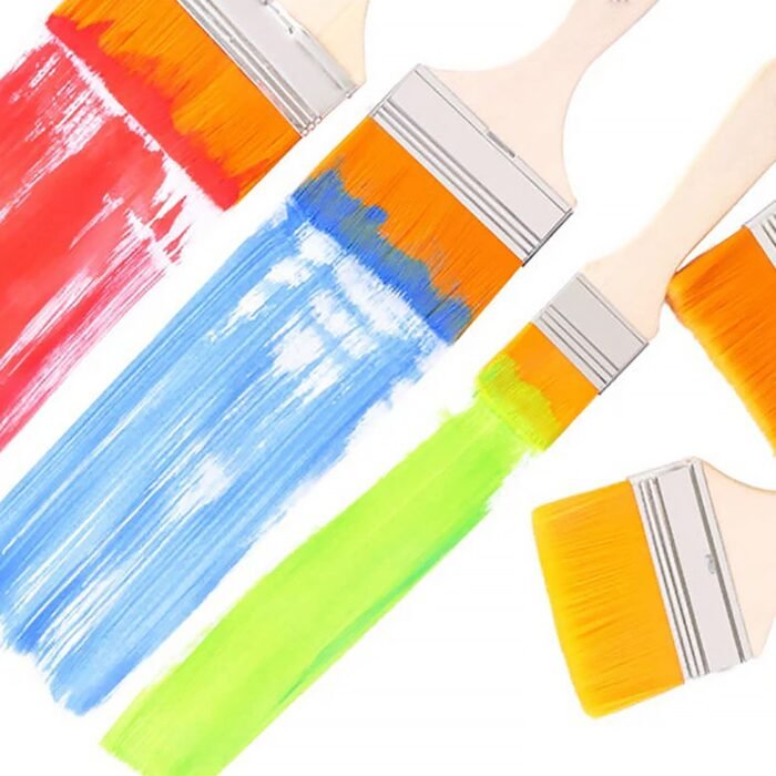 6-Piece Nylon Pine Brush Set - Versatile Painting Accesory - Image 3