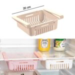 2336A EXPANDABLE ADJUSTABLE MULTIPURPOSE FRIDGE STORAGE BASKET ( 2 pc )