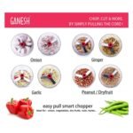 Ganesh Chopper Vegetable Cutter, Red (650 Ml) - Image 6