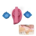 Puri Press & Dough Press Set Dumpling Dough Press Pastry Maker Mould Mold & Puri Press Maker High Quality Kitchen Product Use For Gujiya Making ( 3 Pcs Set )