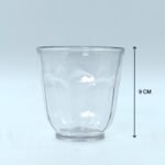8125 Ganesh Lily glass Break Resistant plastic set of 6Pcs (300 Ml)