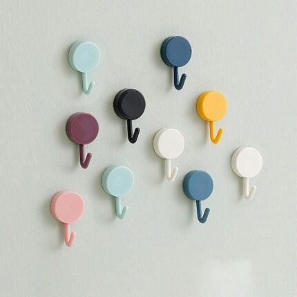 7472 Self Adhesive Sticky Hook, Small Wall Hooks ( 10pc )