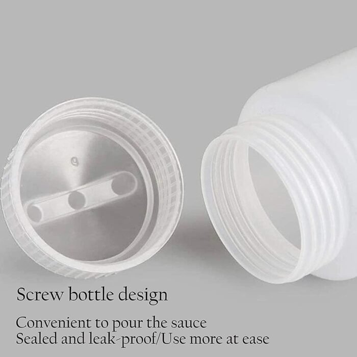 2767 Ketchup Bottles With 3 Nozzle For Sauce, Mayonnaise, Chocolate Syrup Using Bottle Reusable Plastic Bottle ( 360ml )