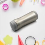 Stainless Steel Sports Water Bottles, Bpa Free And Leak Proof Cap And Steel Bottle Silver, Steel Fridge Bottle For Office/Gym/School (450Ml)