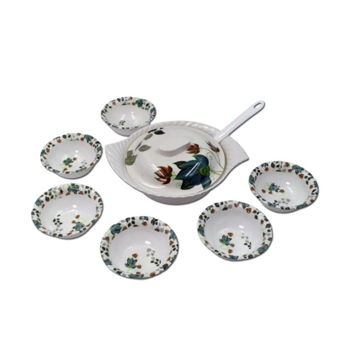 2739 9 Pc Pudding Set used as a cutlery set for serving food purposes and sweet dishes and all in all kinds of household and official places etc.