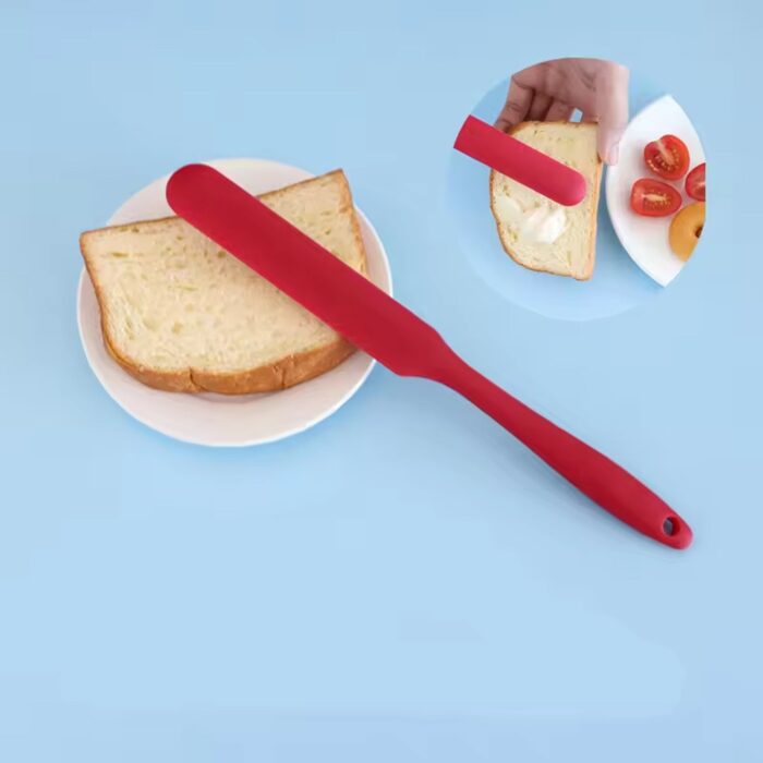 Six-Piece Silicone Dough Scraper and Cake Spatula Set - Image 6