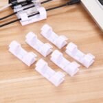Plastic Clips Stronger Adhesive Tape | Cable Manager | Wire Manager | Wire Clamp | Wire Clips For Cable| Cable Organizer Cord Holder | Cord Clips For Car, Office And Home (20 Pcs Set)