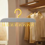 Plastic Organizer Hanger 360 Degree Rotatable Clothes Multifunctional With 8 Hooks Heavy Duty Clothing Tank Top Belt Towel Drying Rack Holder (1 Pc) - Image 4