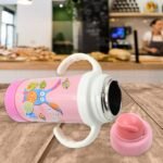 Stainless Steel Water Bottle With Handle & Straw Leak Proof, Rust Proof, Hot & Cold Drinks, Gym Sipper Bpa Free Food Grade Quality, Steel Fridge Bottle For Office / Gym / School (350 Ml)