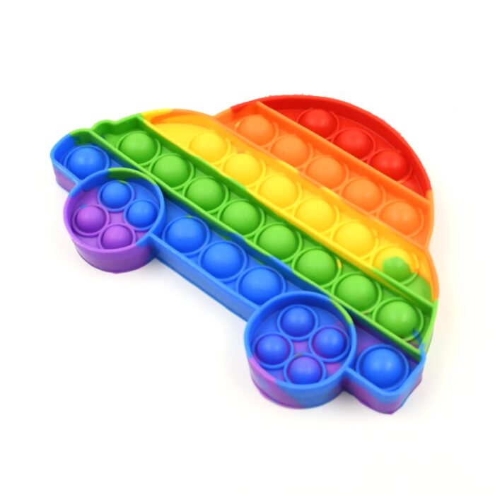 Pop Fidget Toy Push Pop Bubble Fidget Sensory Toy For Kids And Adults Fidget Popper Stress Reliever Sensory Fidget Poppers (Butterfly & Car Shape / 1 Pc) - Image 7