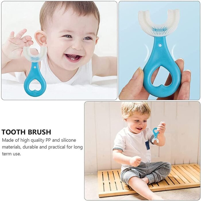 4774 Kids U S Tooth Brush used in all kinds of household bathroom places for washing teeth of kids, toddlers and childrenâ€™s easily and comfortably.