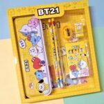 Stationery Kit For Kids - Stationery Set, Includes Metal Pencil Box, Sharpener, Pencil And Eraser Set, School Supply Set, Birthday Return Gift For Kids, Boys, Girls (12 Pc Set)