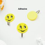 3Pcs Self Adhesive Multipurpose Smiley Hooks For Home Use - Image 2