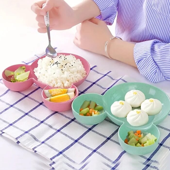 Mickey Mouse Shaped Unbreakable BPA-Free Kids' Plates - Image 6