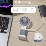 479 Mini Fan Rechargeable Table Fan Handheld Fan USB Fan Desk Fan Cooling Fan For Home , Office , Car, & Multi Use Fan