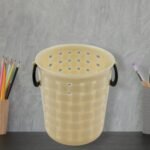 Multifunctional Plastic Round Multi-Purpose Toothpaste Stationary Pen Pencil Holder, Mini Desk Office Desktop Stationery Organizer Bathroom Shelves For Adults (1 Pc) - Image 6