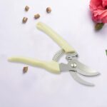 Stainless Steel Pruning Shears With Sharp Blades And Comfortable Handle - Durable Hand Pruner For Comfortable And Easy Cutting, Heavy Duty Gardening Cutter Tool Plant Cutter For Home Garden | Wood Bran (1 Pc) - Image 6