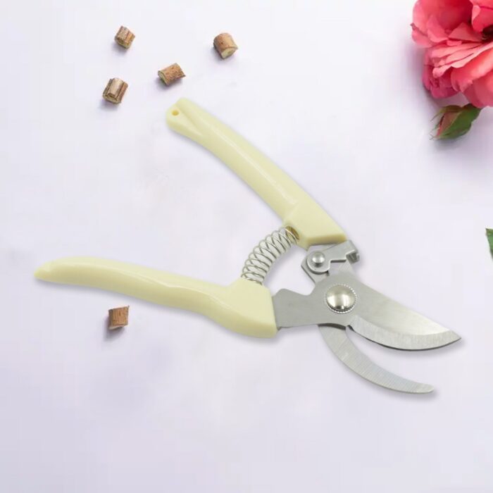 Stainless Steel Pruning Shears With Sharp Blades And Comfortable Handle - Durable Hand Pruner For Comfortable And Easy Cutting, Heavy Duty Gardening Cutter Tool Plant Cutter For Home Garden | Wood Bran (1 Pc) - Image 6