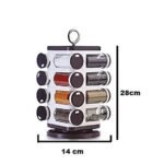 8119 Ganesh Multipurpose Revolving Spice Rack With 16 Pcs Dispenser each 100 ml Plastic Spice ABS Material 1 Piece Spice Set 1 Piece Spice Set  (Plastic)