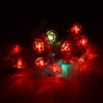 4Mtr Flower Design Home Decoration Electrical Series Light Home Decoration Diwali & Wedding Led Christmas String Light Indoor And Outdoor Light ,Festival Decoration Led String Light, Multi-Color Light (16L 4Mtr)