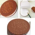 Round Biscuits Diary Notebooks Original Biscuits Smell Writing Practice Book Early Learning Copybook Premium Biscuits Book ( 1Pc Book / Black)