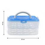 2643A Double Layer Premium 48 Grid Egg Storage Box for Egg Storage Container