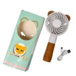 4812 Portable Bear Styled Hand Fan Rechargeable Handheld Fan For Travel , home & Office Use